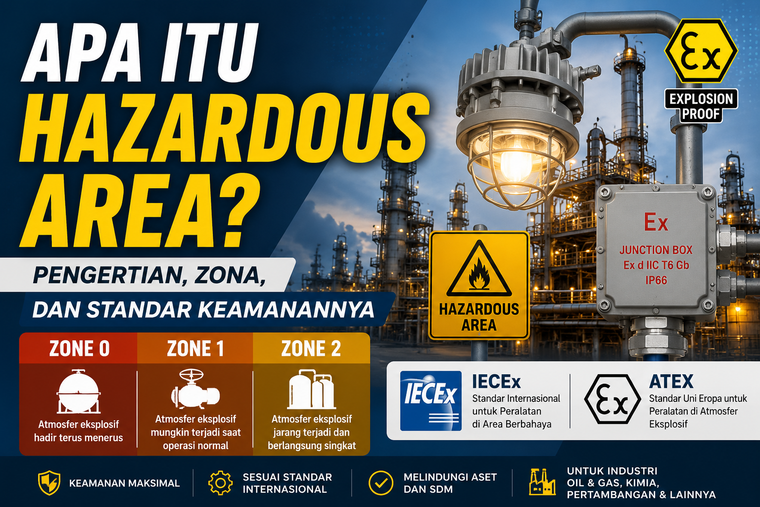 Apa Itu Hazardous Area? Pengertian, Zona, dan Standar Keamanannya