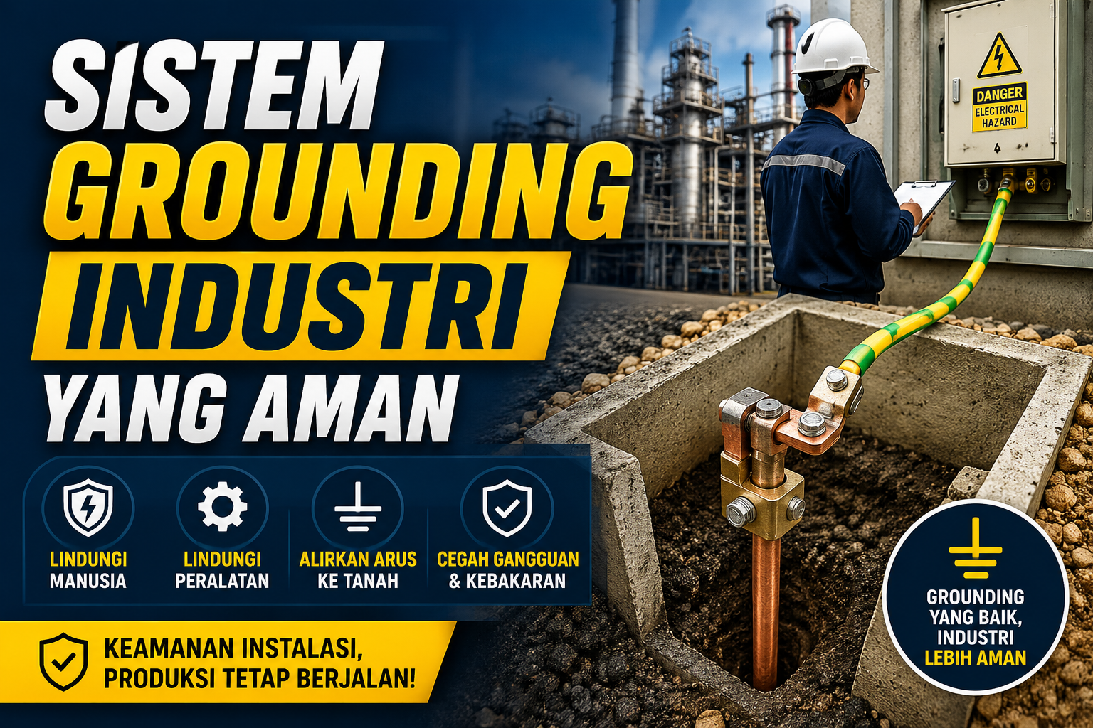 Grounding Listrik Industri: Fungsi, Jenis, dan Pentingnya untuk Keselamatan Instalasi