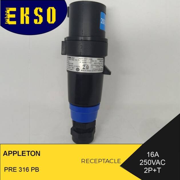 APPLETON PRE316PB - Industrial ATX Plug