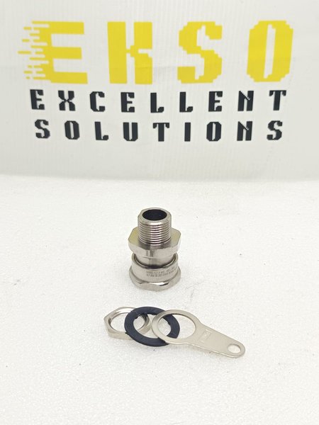121AM20 BRASS NICKEL-PLATED CABLE GLAND M20