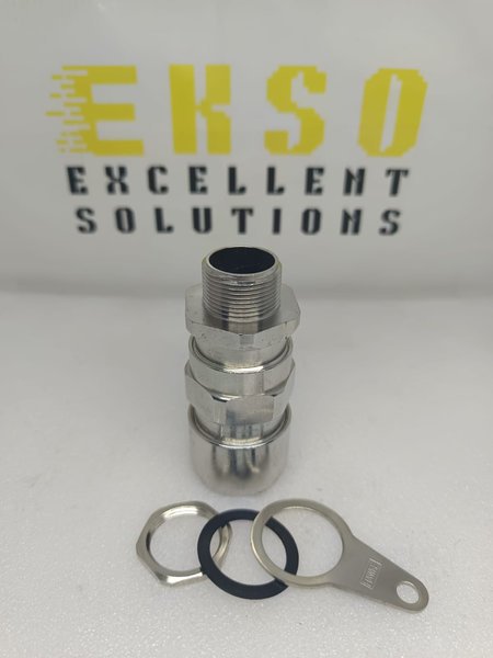 501 453 RAC L B M25 BRASS NICKEL-PLATED CABLE GLAND M25 (L SERIES)
