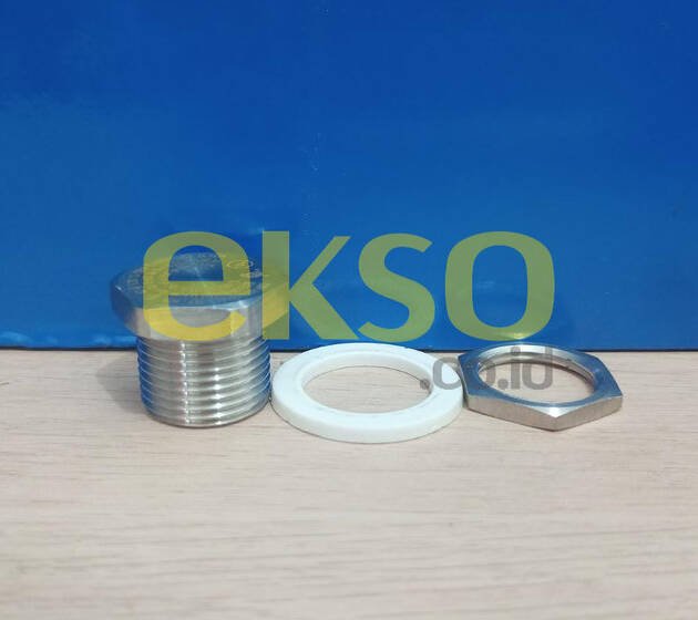 757 M20, STOPPING PLUG SS316 cw Washer & Locknut