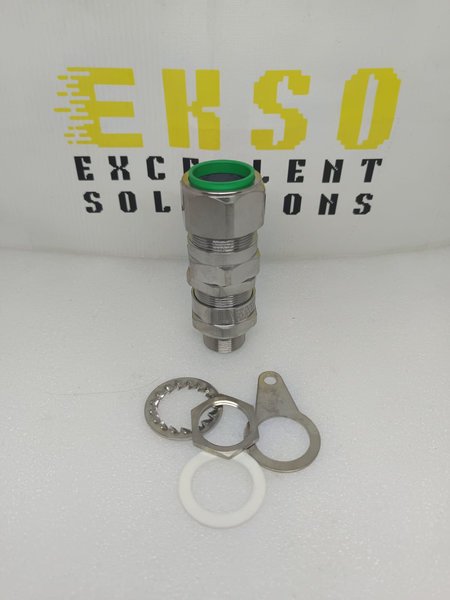 25E1FW M25 CML (25E1FW1RA5) BRASS NICKEL PLATED CABLE GLAND M25 - Image 2