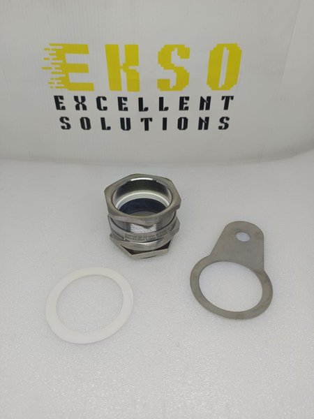 50 A2 M50 BRASS NICKEL PLATED CABLE GLAND M50 (50A21RA5) - Image 2