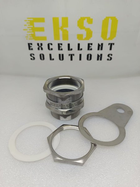 50 A2 M50 BRASS NICKEL PLATED CABLE GLAND M50 (50A21RA5) - Image 3