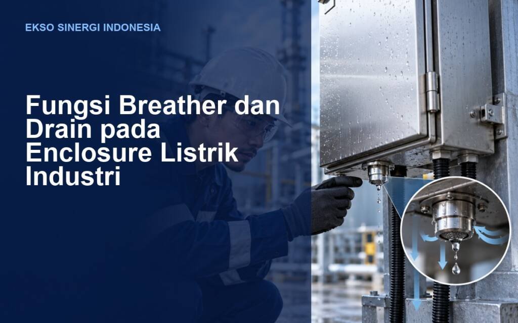 Fungsi Breather dan Drain pada Enclosure Listrik Industri